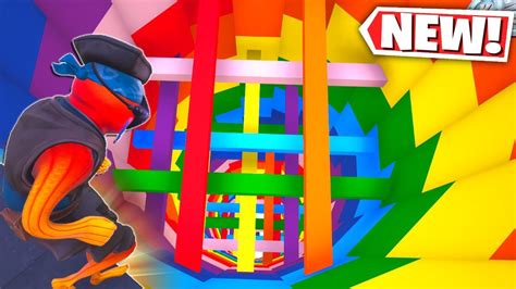 The New Fortnite Rainbow Dropper V2 Fortnite Creative Mode Youtube