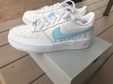 Painted Nike Air Force 1 Drip Painted Women Nikes Drip Etsy