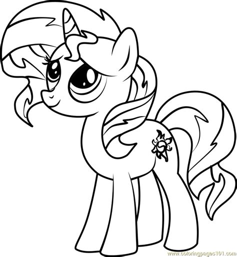 You can use our amazing online tool to color and edit the following sunset shimmer coloring pages. Sunset Shimmer Pony Coloring Page - Free My Little Pony ...