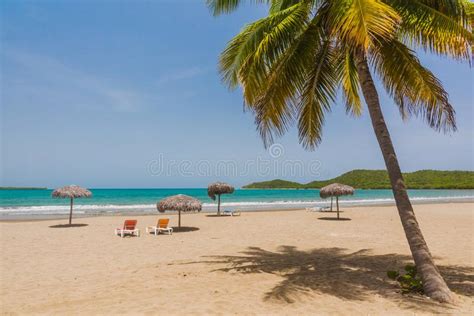 Perfect Sand Beach In Cuba Stock Image Image Of Idyllic 142215193