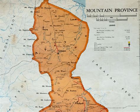 Baguio City Rice Terraces Mountain Resort Vintage Maps Orient