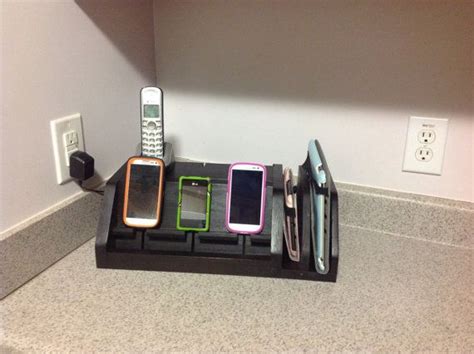 Multi Phone Charging Station Solid Wood Hand Crafted With A Etsy