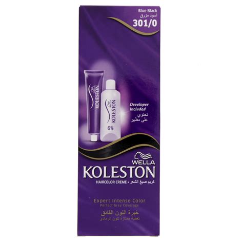 Each box of our iconic permanent hair dye contains: Buy Wella Koleston Hair Colour Crème 301/0 Blue Black 50 ...