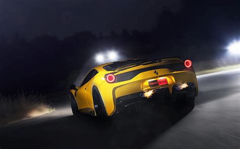 2014 Novitec Rosso Ferrari 458 Speciale Coupe V8 Car Hd Wallpaper