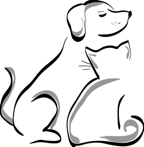 Cute Drawn Cat And Dog Clipart Free Download Transparent Png Creazilla