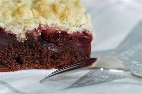 Miss sweetkitchen Schoko - Kirsch - Streuselkuchen vom Blech