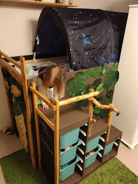 Free shipping on orders over $25 shipped by amazon. Rawrsome dinosaur bed from IKEA KURA bed - IKEA Hackers ...