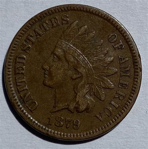 1879 United States Of America One Cent M J Hughes Coins