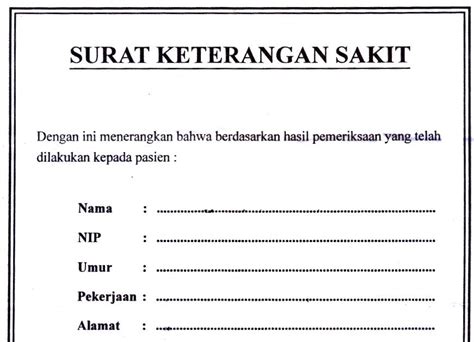 Bagi anda yang memang sedang sakit dan membutuhkan waktu lama untuk pemulihan, maka tidak ada salahnya bagi anda untuk mengajukan cuti kerja kepada atasan. Contoh Surat Cuti Sakit Pdf - Surat 25