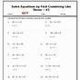 Equations With One Variable Worksheets