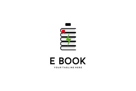 Ebook Bookstore Logo Design Battery Icon Graphic By Sore88 · Creative