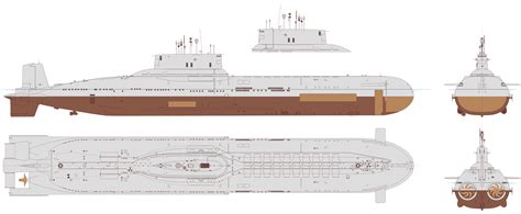 Typhoon Class Submarine Blueprint Download Free Blueprint For 3d Modeling