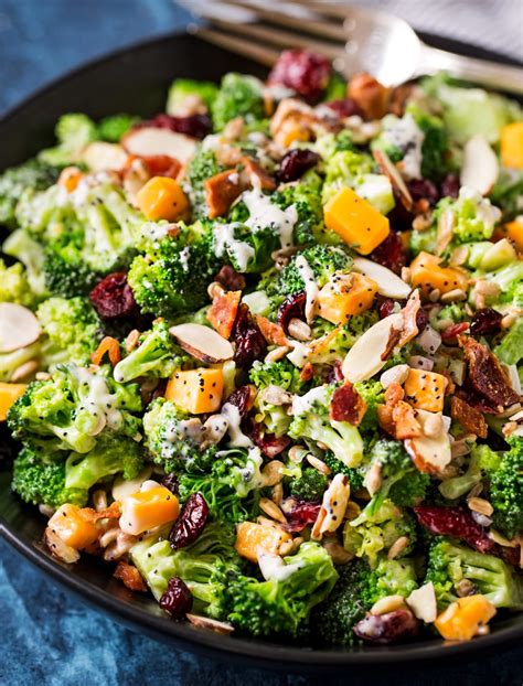 Broccoli Salad Recipe Make Ahead Potluck Side The Chunky Chef