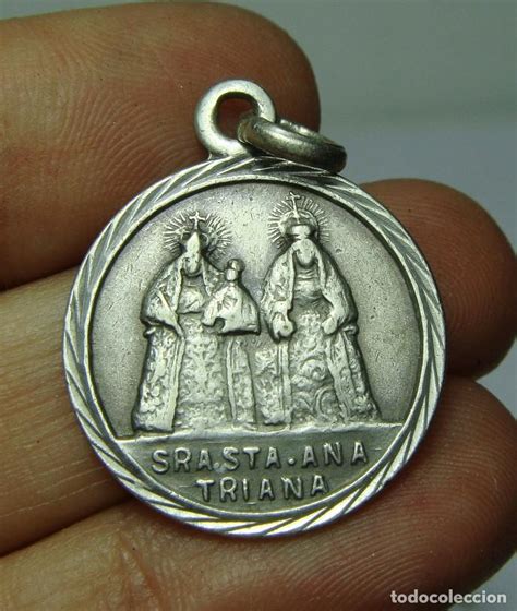 Antigua Medalla Religiosa Plata Con Contraste Comprar Medallas Religiosas Antiguas En