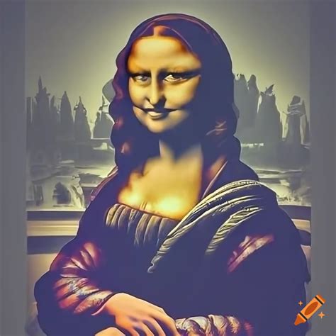Photorealistic Portrait Of Mona Lisa Wearing Glasses On Craiyon