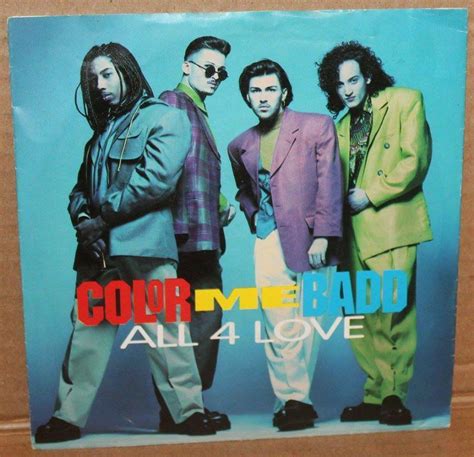 Color Me Badd ‎ All 4 Love 45 Rpm Giant Records 1991 Uk Ebay