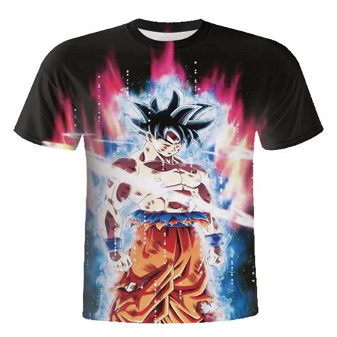 Wbddt Goku Ultra Instinct Dragon Ball Super T Shirt Men Top 3d Print T