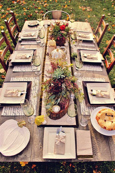 Our resident floral expert and craft guru buffy hargett miller. 10 Thanksgiving Table Settings - Tinyme Blog