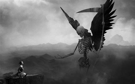 An angel in abrahamic scripture or eschatology that attends to death. Sweet Angel of Death. Are you the forbidden lover I long ...