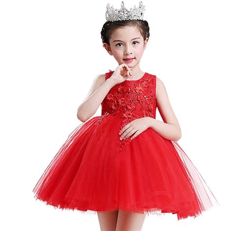 Top Quality Little Girl Summer Wedding Dress Floral Lace
