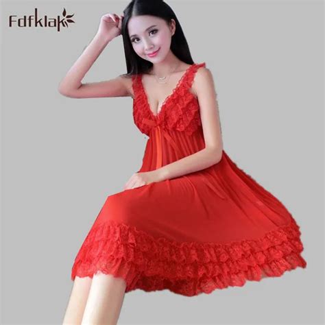 Sexy Long Nightdresses Princess Lingerie Large Size Nightgowns Women