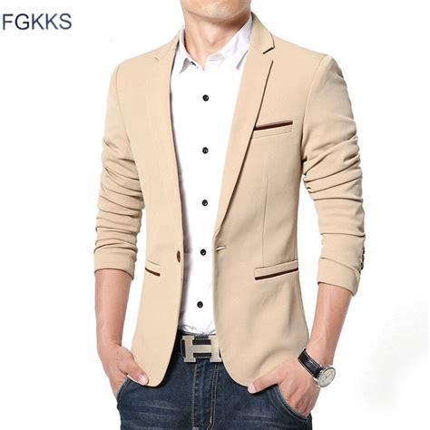 Fgkks New Arrival Luxury Men Blazer New Spring Fashion Brand High