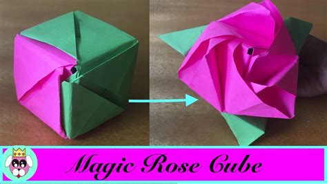 Magic Rose Cube Origami Rose Cube Youtube