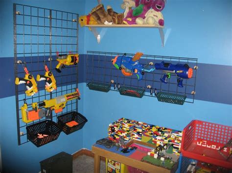 This is sure to be every kid's favorite spot in the house! Nerf Gun Rack | Flickr - Photo Sharing!