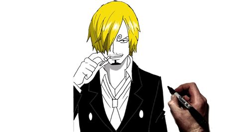 How To Draw Sanji Step By Step One Piece Youtube