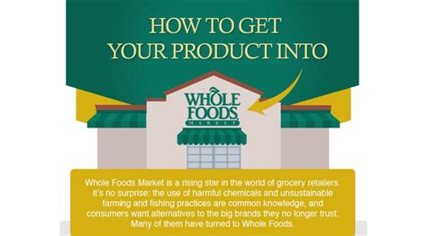 Find processed and prepackaged whole foods picks that are actually good for you. What is the Best Way to Get Your Product Into Whole Foods ...