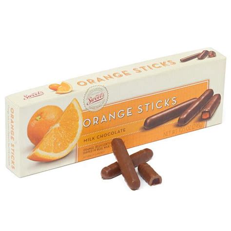 Milk Chocolate Orange Sticks 725lb Bulk Snackerzinc