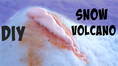How To Make A Snow Volcano Youtube