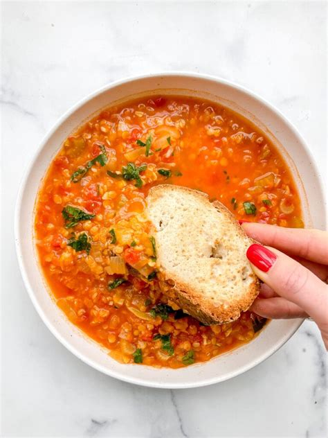 Speedy Red Lentil Soup With Lemon Vegan Gluten Free Kathleen Ashmore