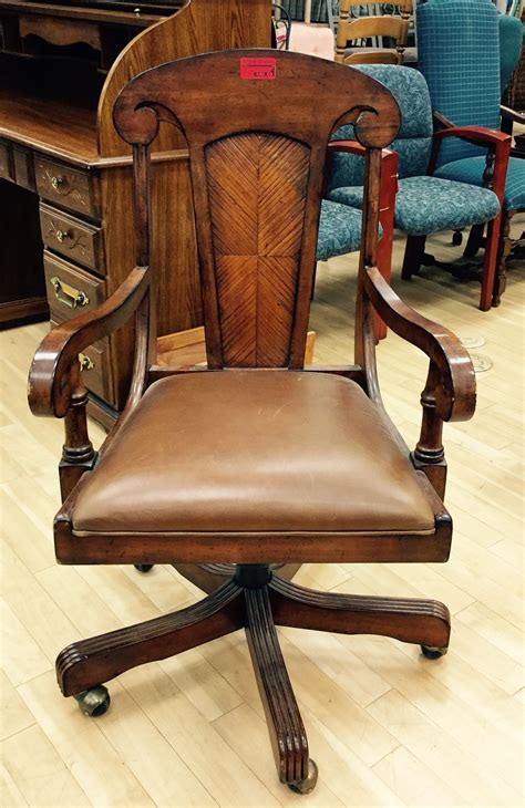 Do you assume wooden office chairs appears to be like nice? This stunning wooden office chair with leather seat just ...