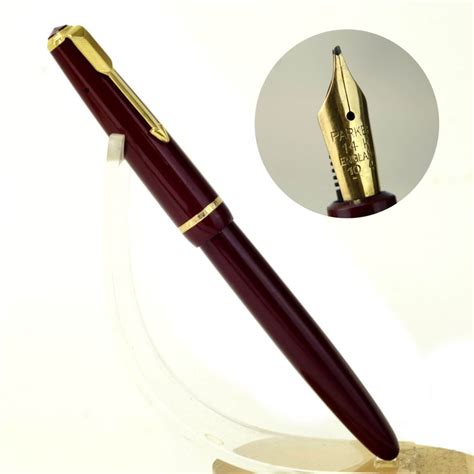 Buy Vintage Parker Duofold Fountain Pen With Gold Oblique Nib Online