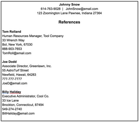 How To List References On A Resume