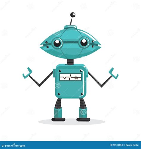 Cartoon Robot Stock Photo Image 27139550