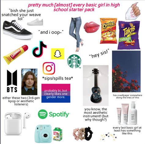 Pretty Much Almost Every Basic Girl In High School Starter Pack R