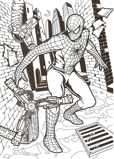 Printable Spiderman Coloring Pages