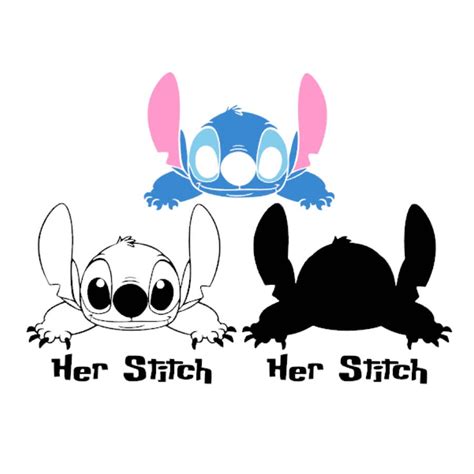Lilo And Stitch Svg For Cricut Silhouette Lilo And Stitch Silhouette