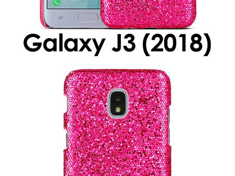 Samsung Galaxy J3 2018 Glitter Plastic Hard Case