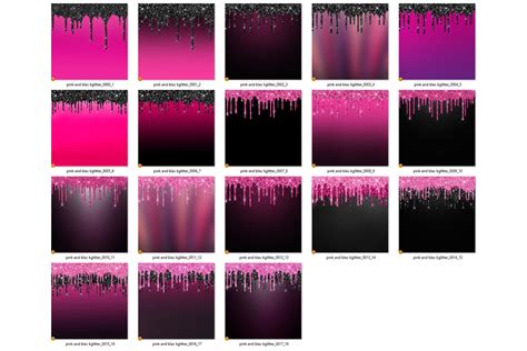 Pink And Black Dripping Glitter Backgrounds By Digital Curio