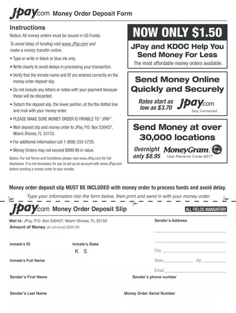 Chase bank customers can buy a money order using funds in their open accounts. Jpay Money Order - Fill Online, Printable, Fillable, Blank | pdfFiller