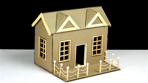 How To Make A Beautiful Cardboard House With Dimensions Youtube