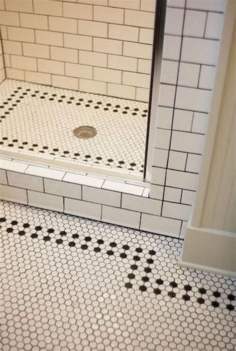 Stunning And Luxurious Black And White Subway Tiles Bathroom Design Vintage Bathroom Tile