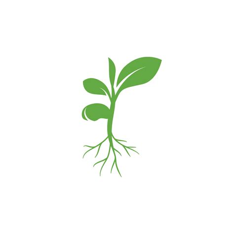 Sprout Eco Logo Icon Green Leaf Seedling Icon Symbol Growing Plant