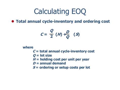 Total Inventory Cost Formula Moving Average Formula For Inventory