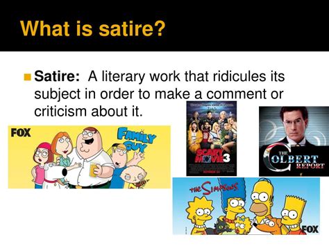 Ppt An Introduction To Satire Powerpoint Presentation Free Download