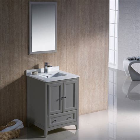 24 Inch Gray Bathroom Vanity Rispa