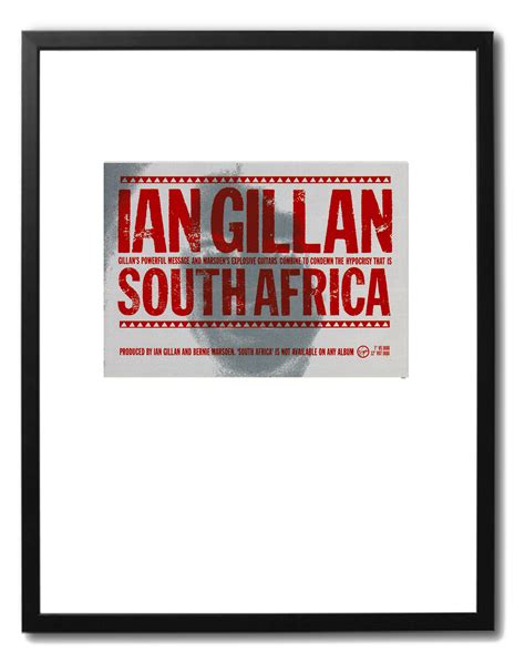 Ian Gillan South Africa Handsome Prints